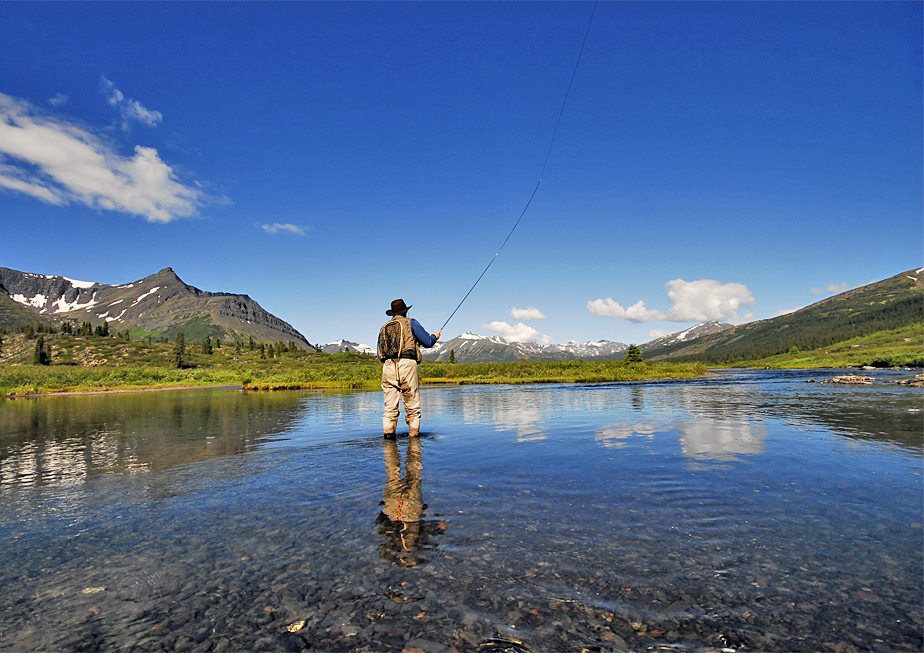 Fishing at Spatsizi Wilderness Lodge