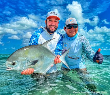 Erik Argotti with an Atlantic Permit at ESB Lodge