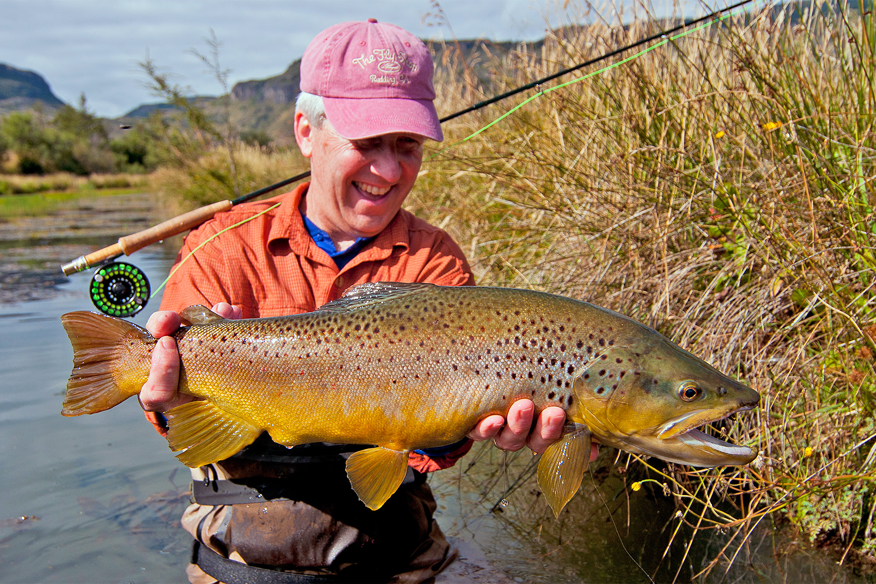 Brown Trout at Dark - Fly Fisherman