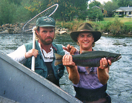 Young Ernie Denison on the Lower Sacramento River