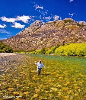 Wading at Patagonian Basecamp