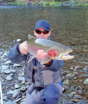 Russ with a steelhead