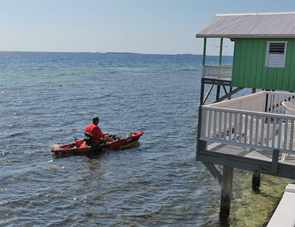 Kayaking at Tarpon Caye Lodge