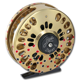 MADE IN USA – ABEL SUPER 5 “GOLD” GRAPHIC TROUT FLY REEL – Vintage Fishing  Tackle