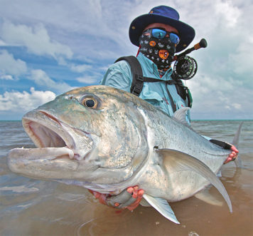 Fly fishing for GT in Seychelles - Peter McCleod