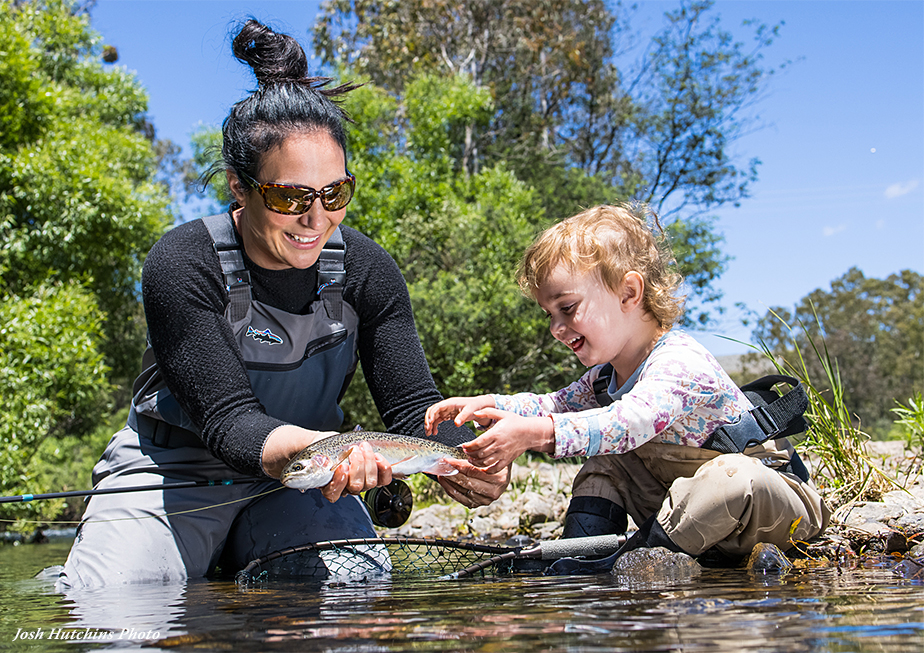 April Vokey wearing Patagonia Women’s Swiftcurrent Waders