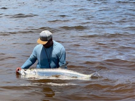 Signature Fly Fish Wyoming Logo Tee XL / Indigo