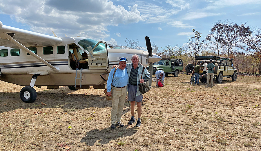 The landing strip with Bill Pite and Mike Michalak