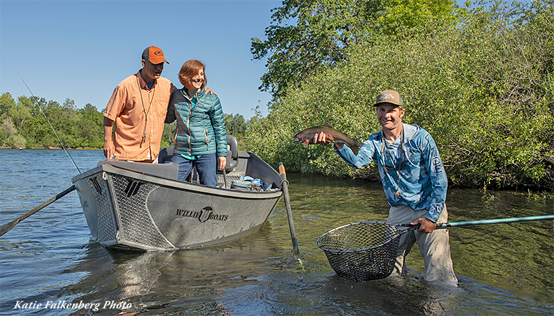 Guided fly fishing on the Lower Sacramento River