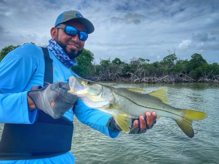 Man with ESB Snook