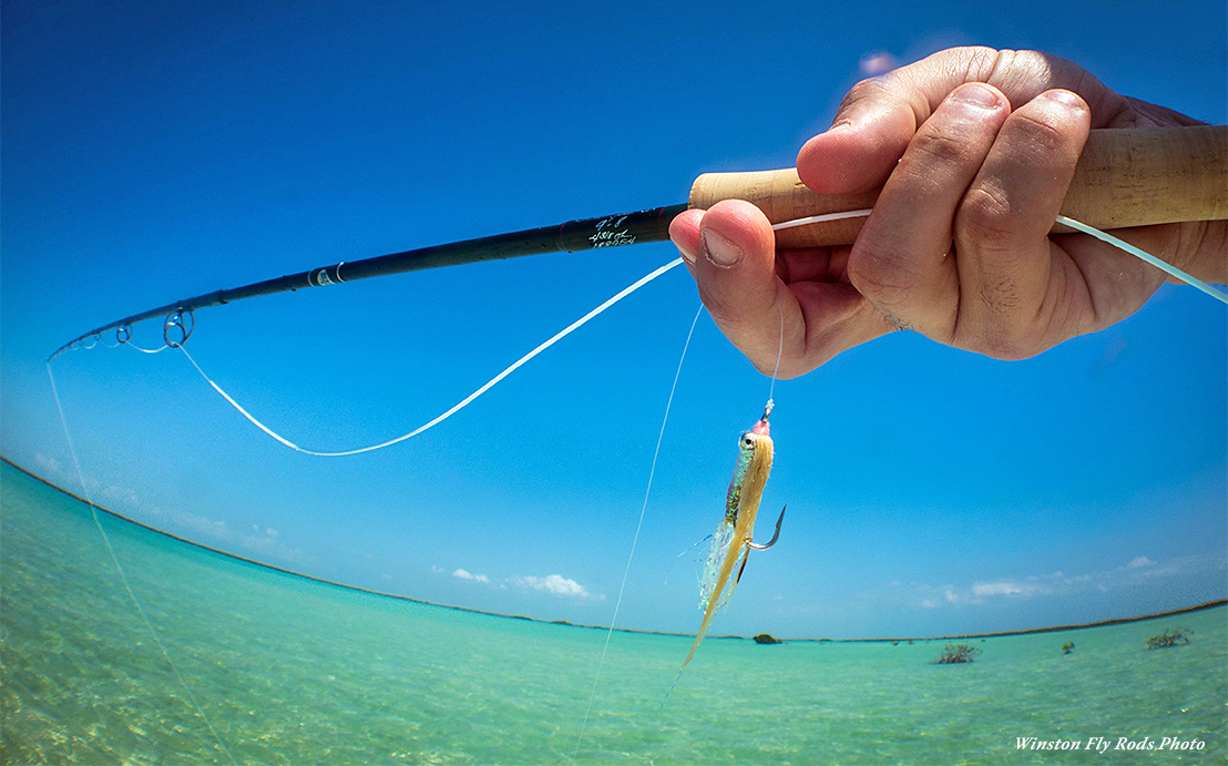 Holding bonefish fly