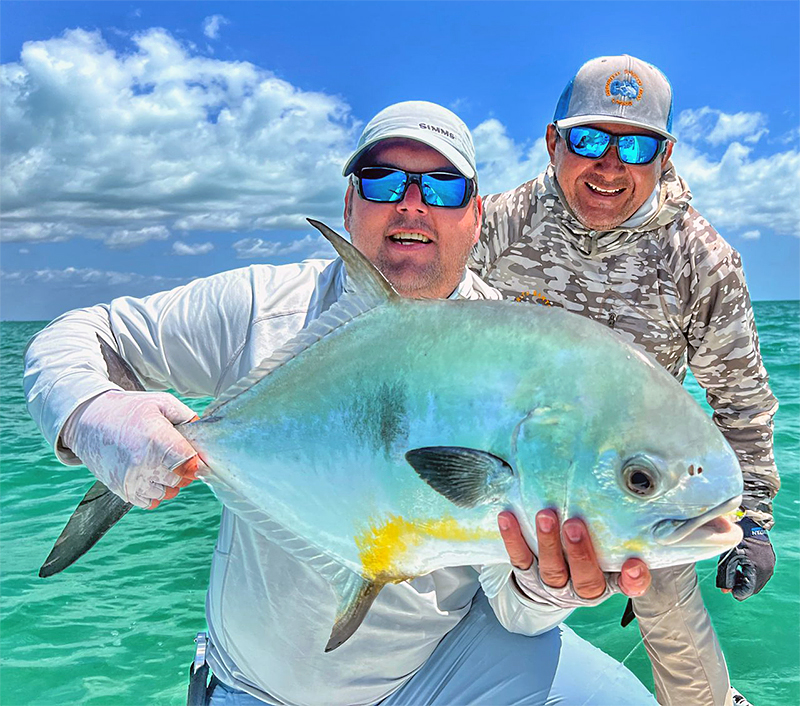 Man with large permit at ESB Lodge