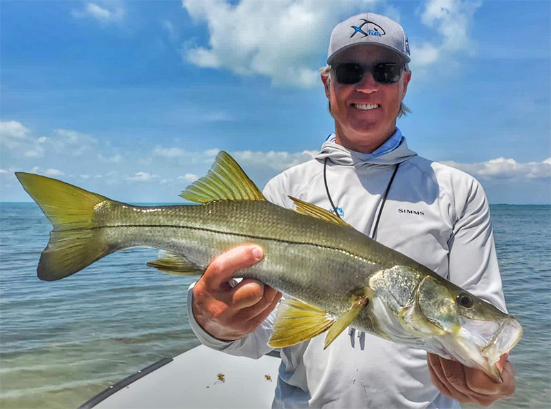 Angler with Snook at ESB Lodge May 15-22, 2022