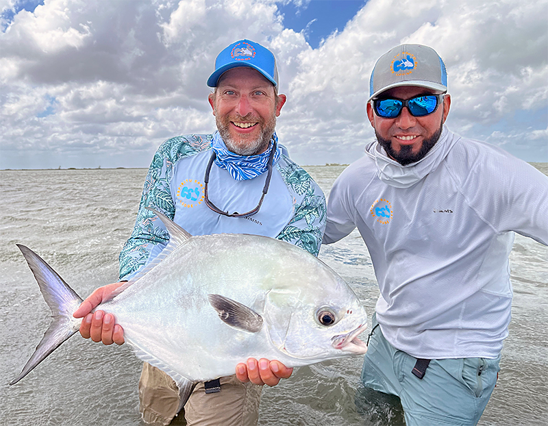 Lodge Manager, Martin, with his first permit