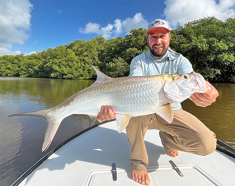 Erik Argotti with a Tarpon