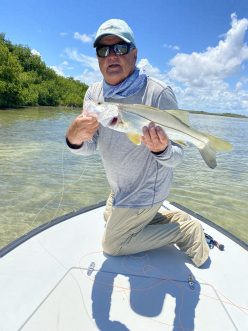 Man with ESB Snook