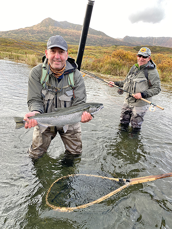 Paul and Alan with a nice steelhead at Pinnell Creek