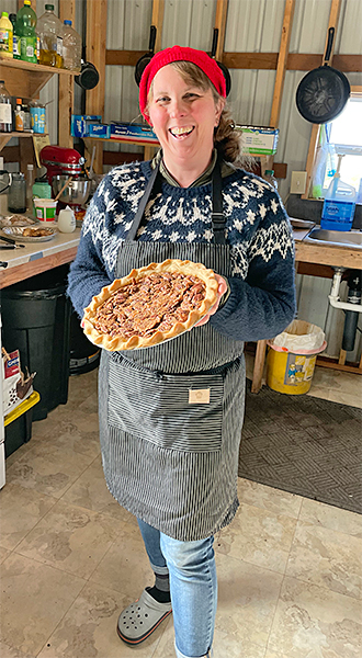 Betty the cook at Lava Creek Lodge