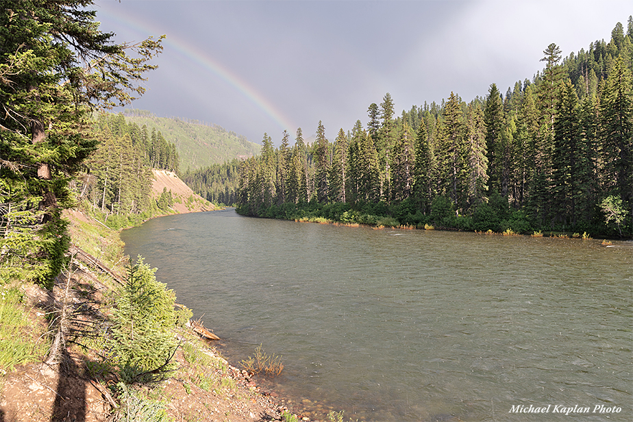 Rainbow over the river