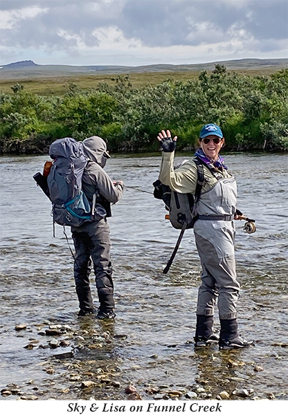 Sky and Lisa on Funnell Creek