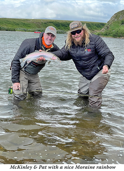 McKinley & Pat with a nice Moraine rainbow