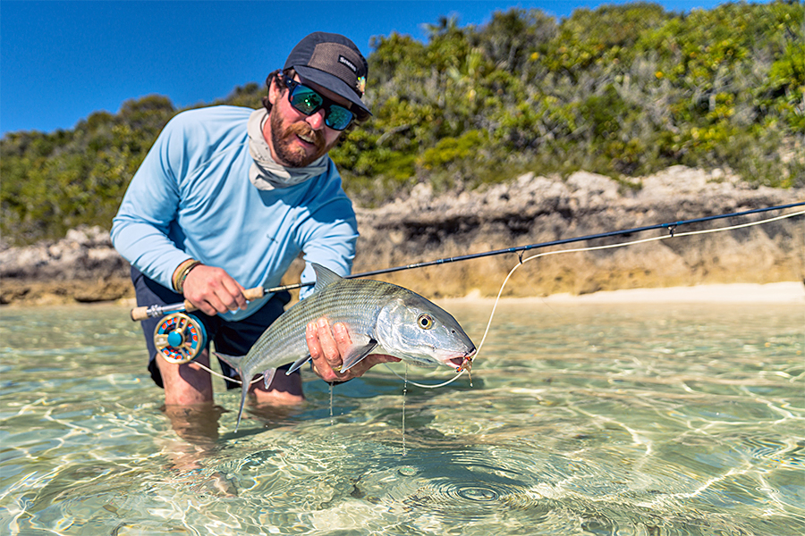 Angler with bonefish at Soul Fly Lodge