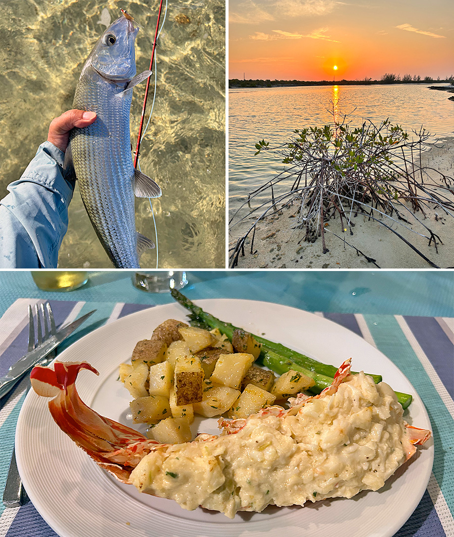 Bonefish, sunsets and great food