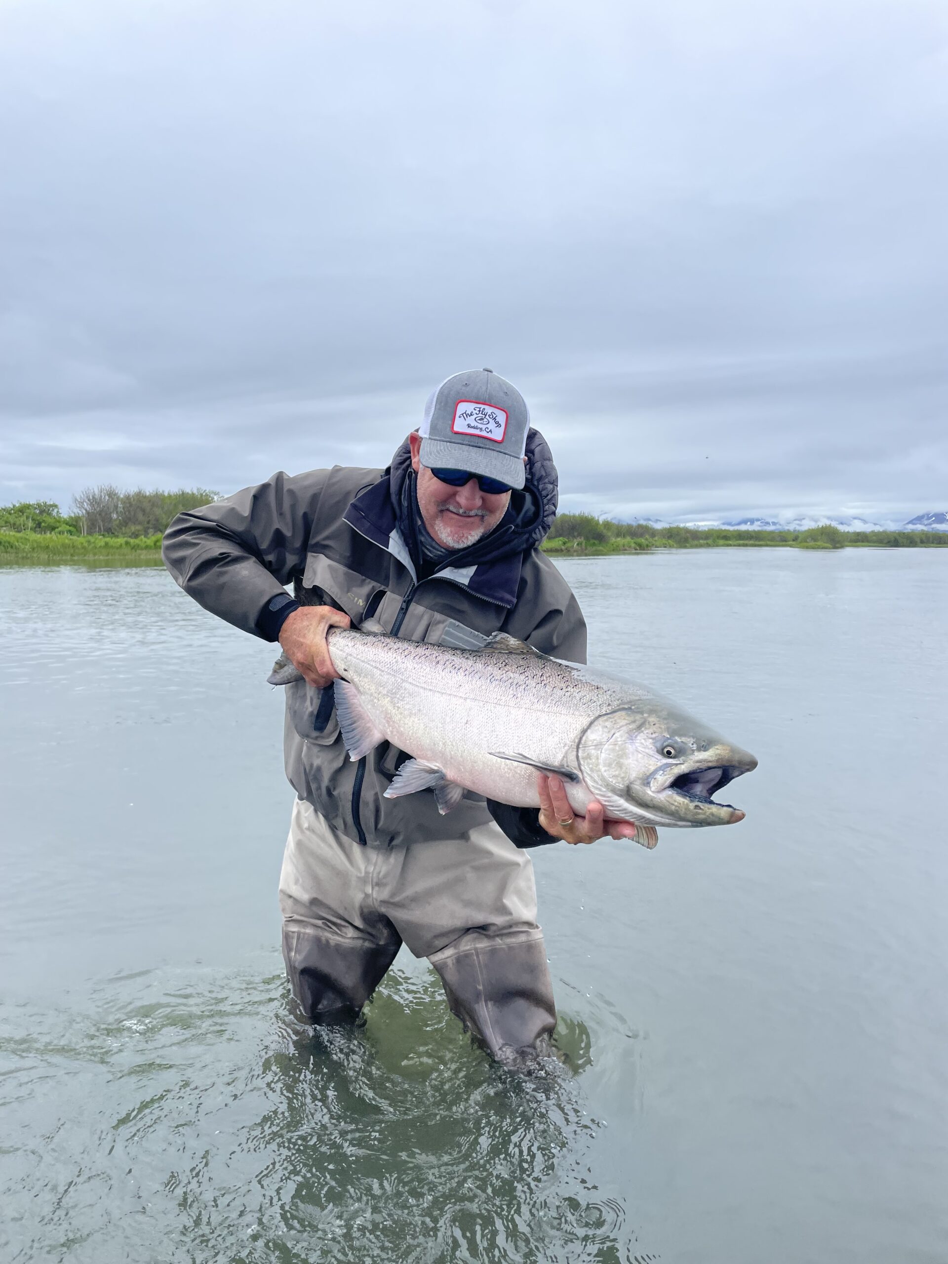 Lava Creek Lodge, AK Guest with Chinook