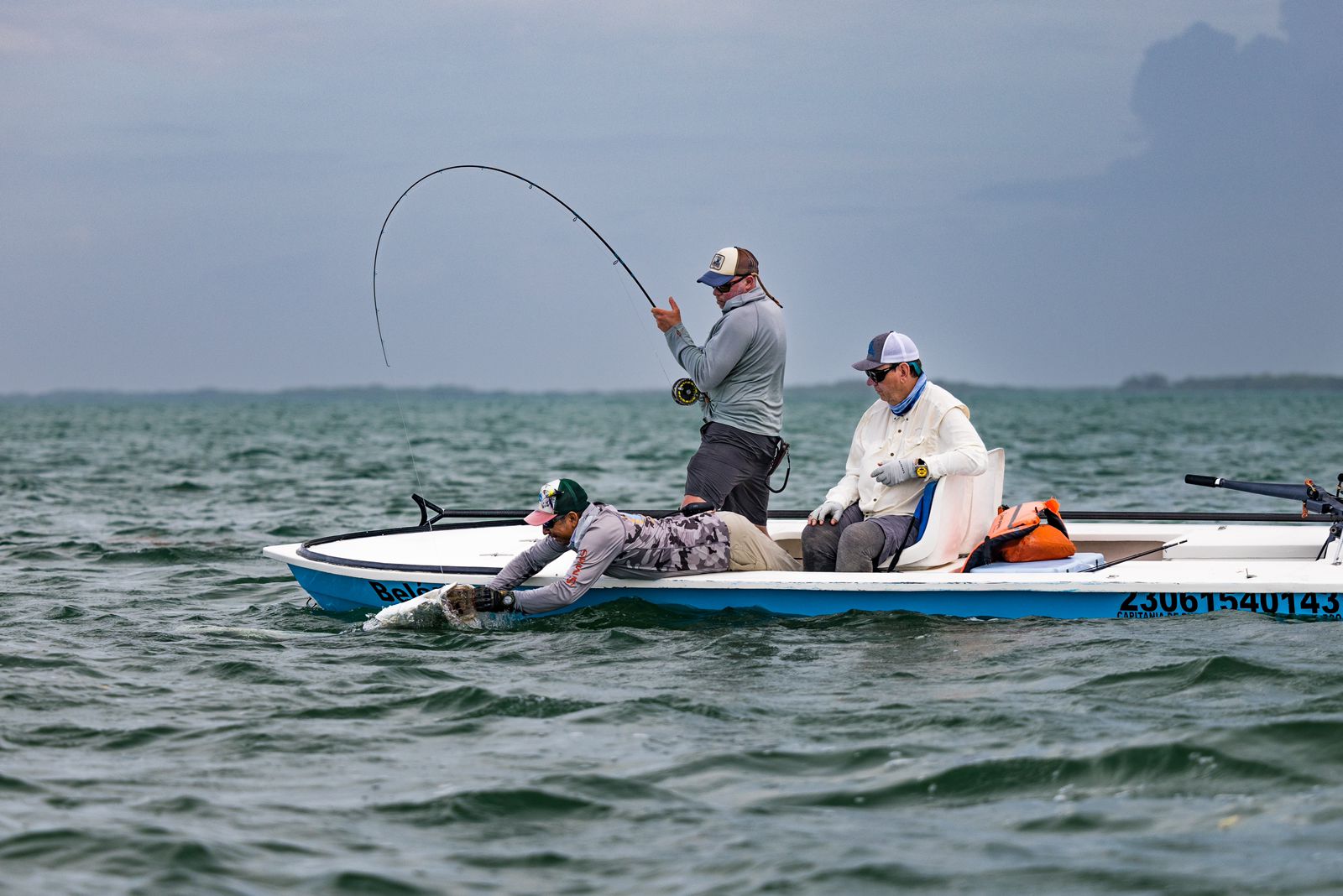 ESB Lodge Guest Fighting Tarpon