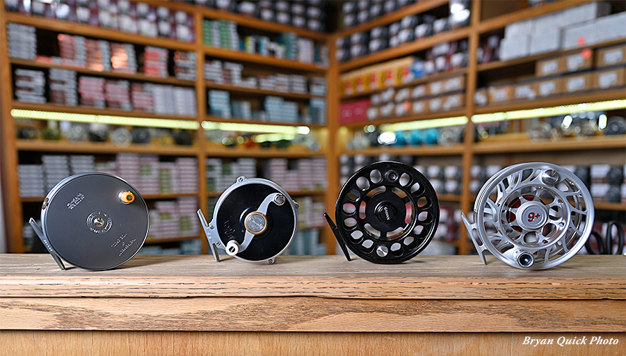 Assortment of fly fishing reels