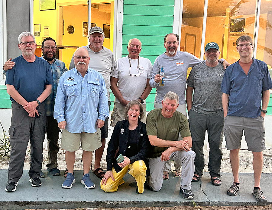 Group on Erik Argotti's hosted trip to Crooked & Acklins Trophy Lodge in the Bahamas