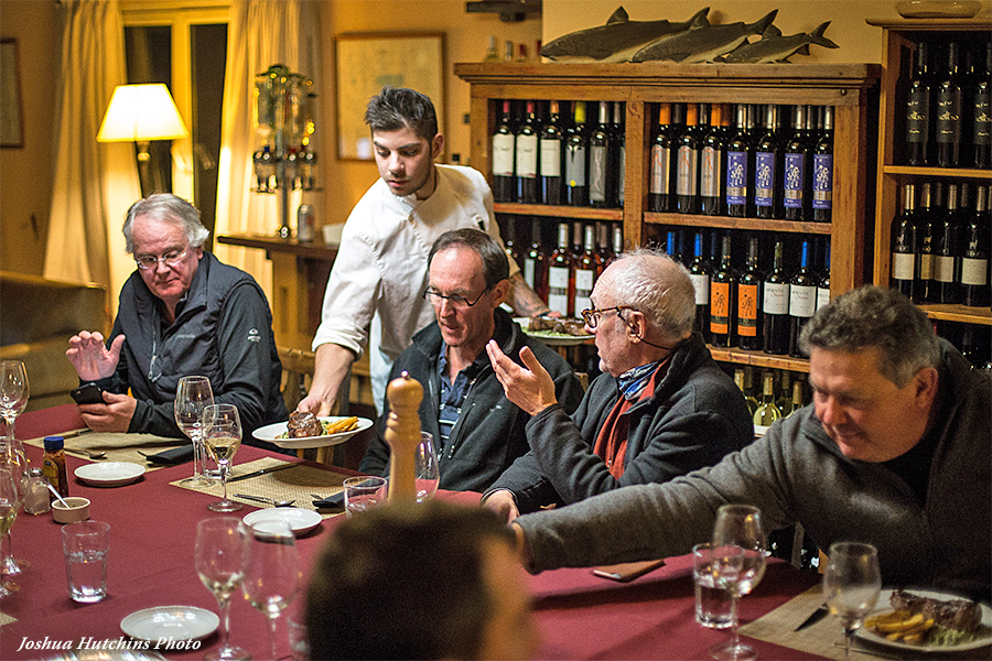 Dinner service at Estancia Laguna Verde in Argentina