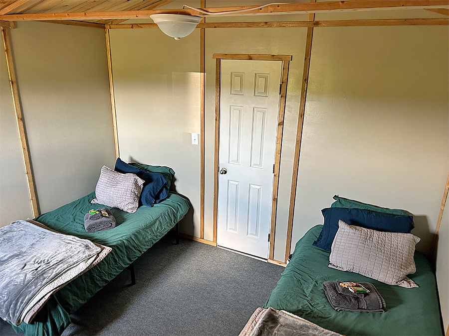 Double occupancy cabin at Lava Creek Lodge
