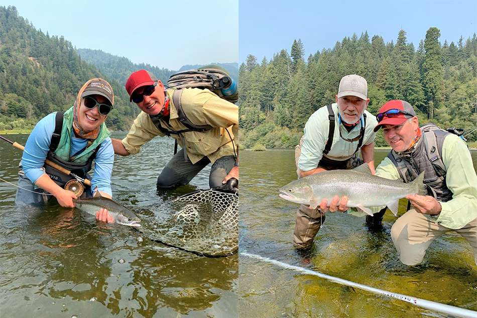 The difference between anglers wearing their glasses in photos and not