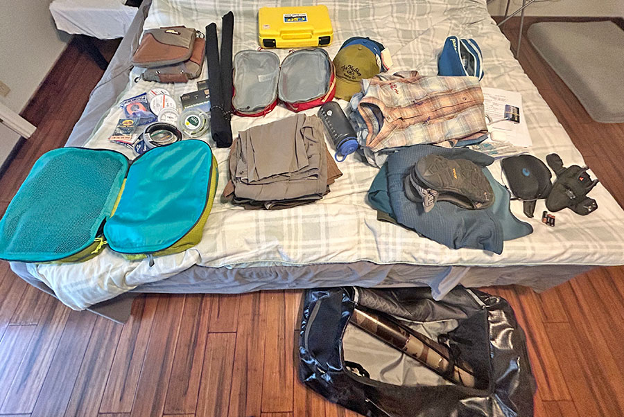 Packing for a fly fishing trip