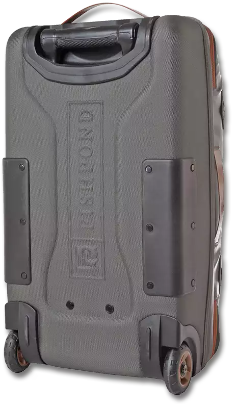 The bottom of the Fishpond Stormshadow Rolling Carry-on