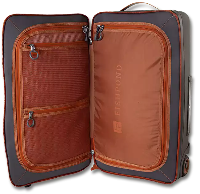Fishpond Stormshadow Rolling Carry-on open