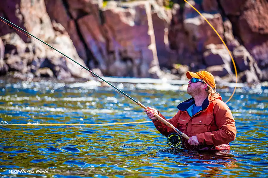 Justin Miller Spey casting at the Kola Reserve