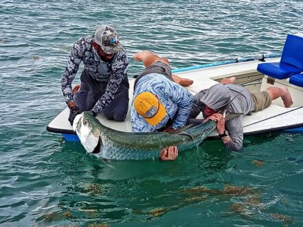 ESB Angler with 100 pound tarpon