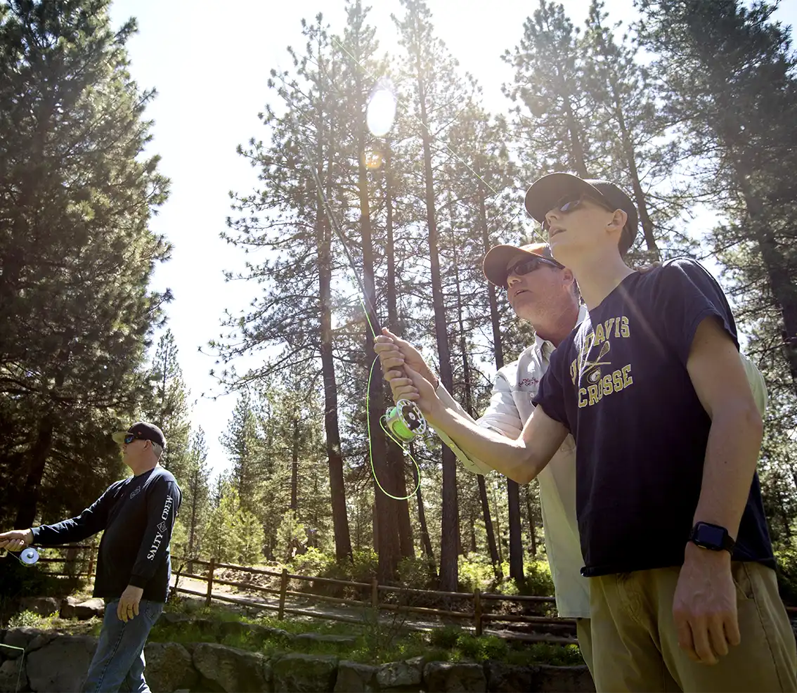 Chris King teaching casting at our 3-Day Schools - Katie Falkenberg photo